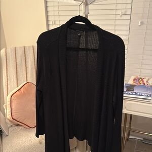 Banana Republic Black Open-Front Cardigan